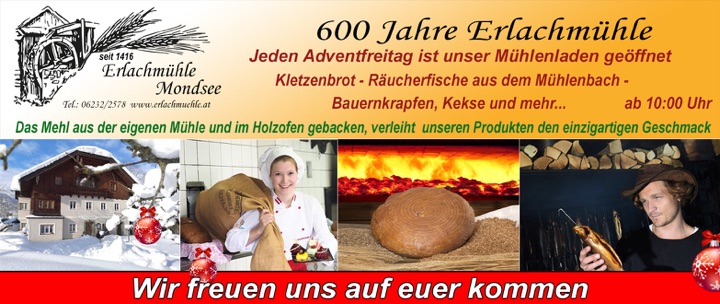 Weihnachtsgenüsse Erlachmühle