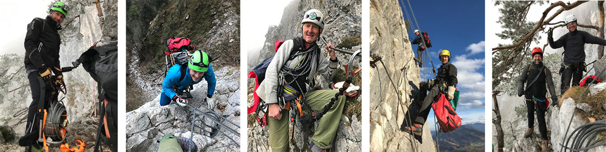 collage klettersteig