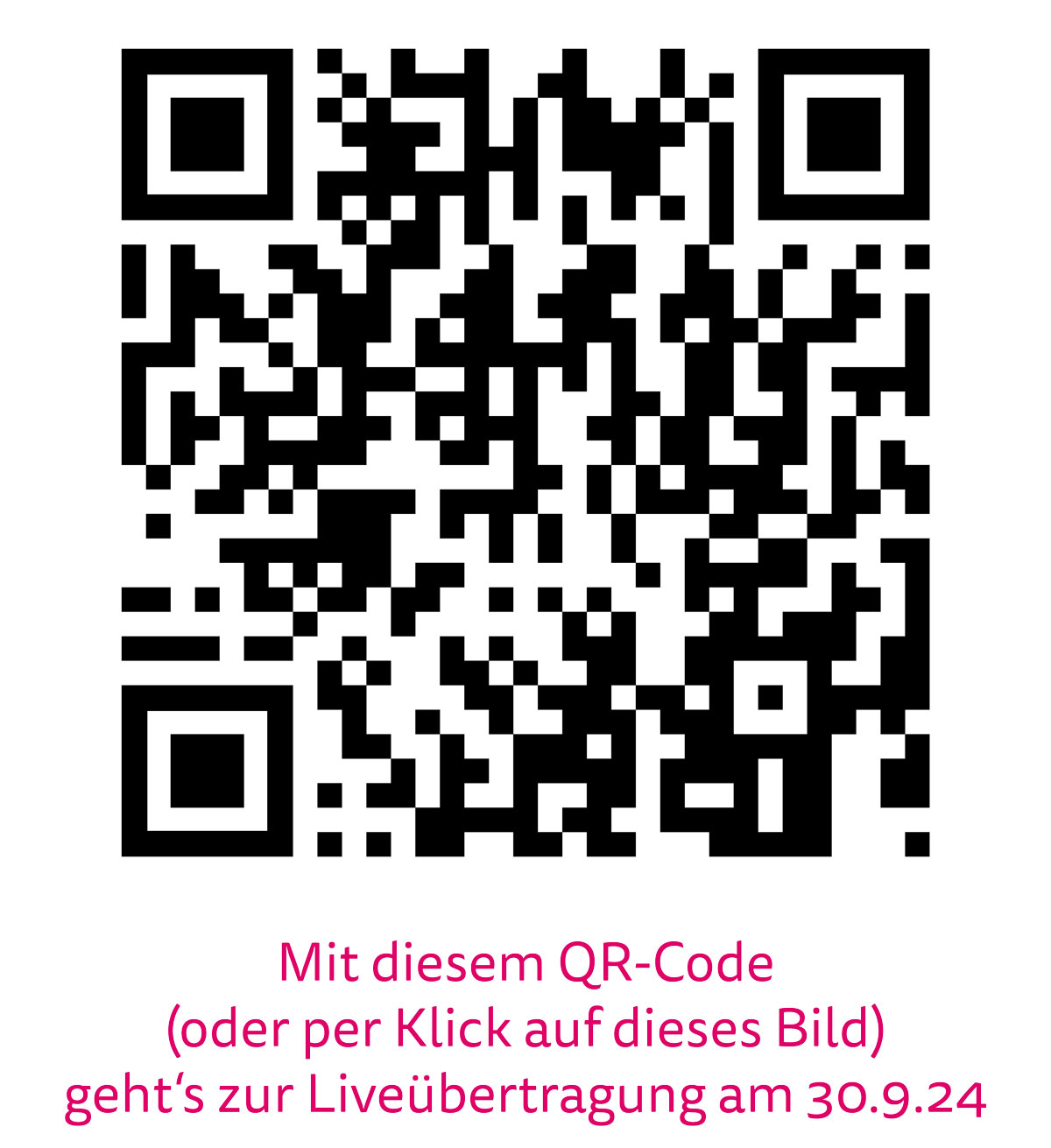 qr code liveuebertragung text